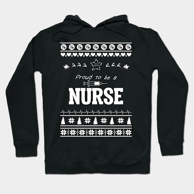 Merry Christmas Nurse Hoodie by bryanwilly